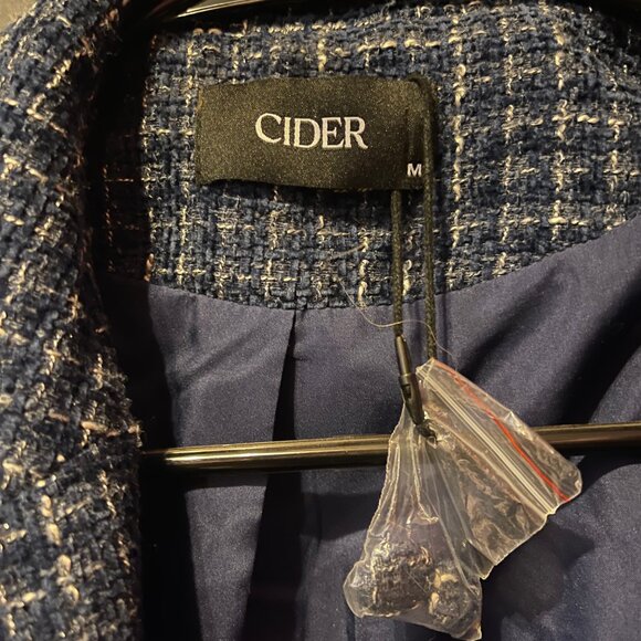 NWOT Womens Cider Tweed Cropped Blazer and Short Cami Tweed Dress - Picture 4 of 15